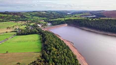 Aerial-Drone-footage-moving-across-Langsett-Reservoir-and-the-Yorkshire-countryside