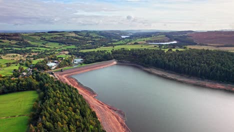 Aerial-footage-panning-across-the-stunning-Langsett-Reservoir-and-Yorkshire-countryside