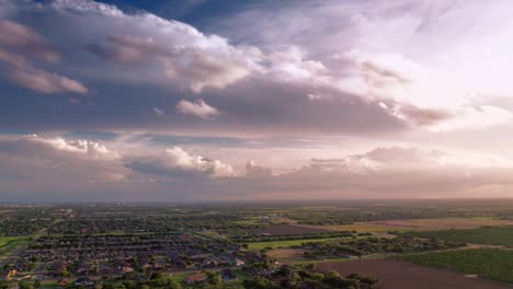 drone-hyperlapase-timelapse-sunset-footage-at-cloudy-day-countryside-edinburg-texas