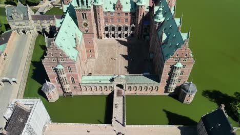 Frederiksborg-Castle-Drone-Pan-Up