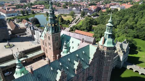Frederiksborg-Castle-Drone-Zoom-Out-Pan