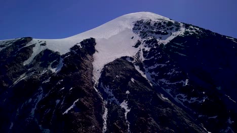 Luftaufnahme-Der-Wunderschönen-Alpinen-Landschaft-Pico-De-Orizaba-Und-Panoramablick-Auf-Den-Vulkan-Citlaltepetl,-Mexiko