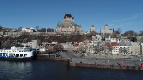 The-old-fortification-of-Quebec-city-in-Canada