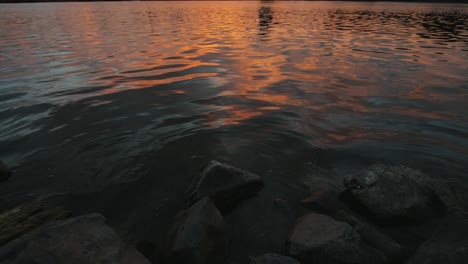 Sonnenuntergang-über-Einem-Fluss