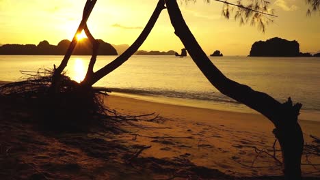 Langkawi,-Tanjung-Rhu-beach-sunset,-tropical