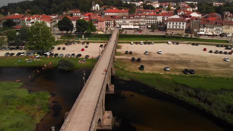 Ponte-De-Lima-Portugal-Y-Alrededores,-Imágenes-De-Drones