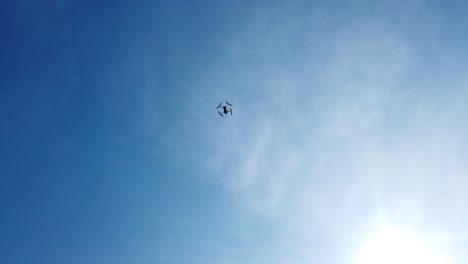 A-drone-taking-off-and-ascending-into-the-sky