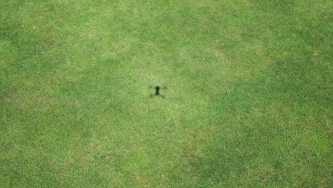 The-shadow-on-the-ground-from-a-drone-flying