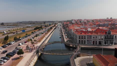 Canal-Central-De-Aveiro-Y-Alrededores,-Portugal