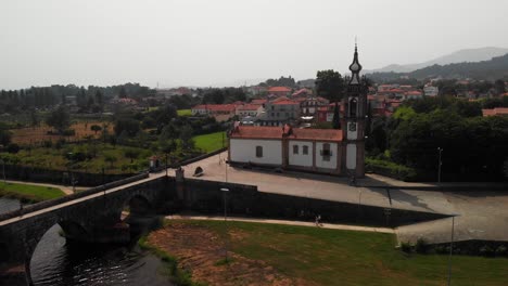 Ponte-De-Lima-Portugal-Und-Umgebung,-Drohnenaufnahmen
