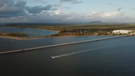 Aerial-footage-tracking-along-Lucinda-sugarcane-jetty-in-Tropical-North-Queensland-Australia