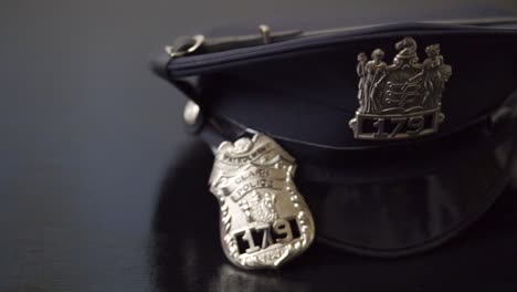 Police-Hat-and-Badge.-Police-Hat-and-Badge