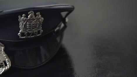 Police-Hat-and-Badge.-Police-Hat-and-Badge