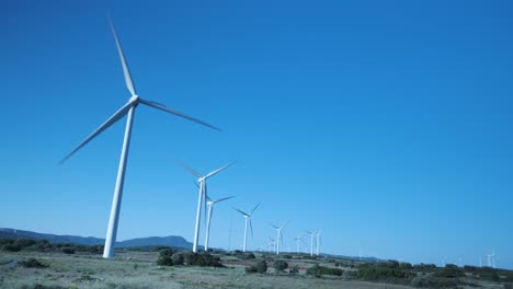 Wind-turbine-farm-in-Spain-producing-clean-renewable-energy-in-Europe-on-the-Greenways-route