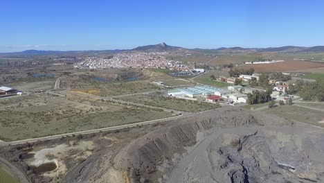 Huge-coal-tip-close-to-Peñarroya-Spain-erial-shot
