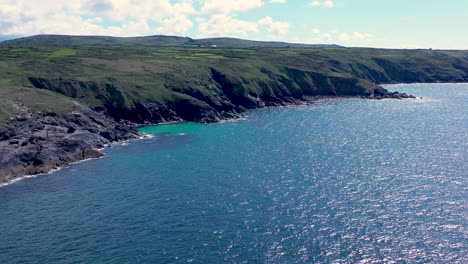 Aerial-drone-view-around-the-coastline-in-st-ives-Cornwall