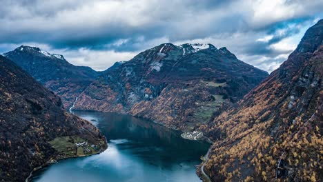 Aerial-view-of-the-famous-Geiranger-fjord