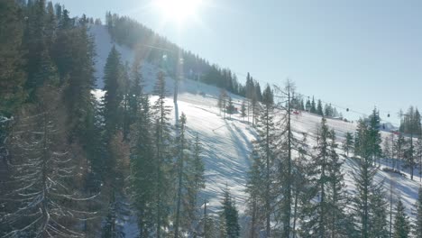 Winter-view-of-the-Kronplatz-skiing-resort-in-Alto-Adige,-Northern-Italy
