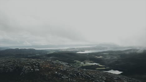 Vista-De-Ariel-Del-área-De-Ørland,-Noruega