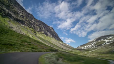 A-drive-on-the-Gamle-Strynefjellsveg-between-Stryn-and-Grotli-in-summer