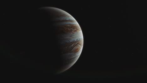 Júpiter-Gira-En-El-Espacio-Exterior