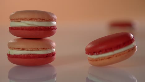 The-macaroons-are-stacked-on-the-table