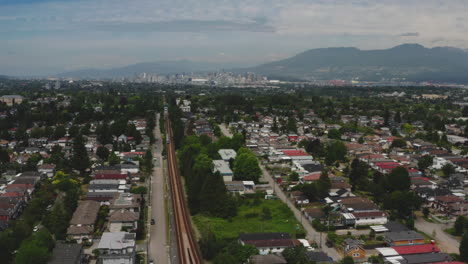 Malerischer-Luftblick-über-Die-Wunderschöne-Landschaft-Von-Vancouver,-British-Columbia