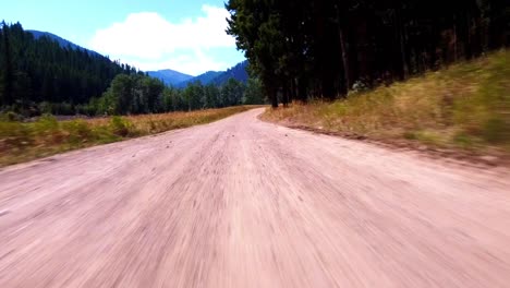Speeding-down-an-old-dirt-road-in-the-mountains