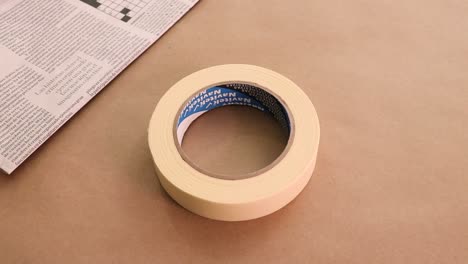 Newspaper-and-masking-tape.-Craft-supplies