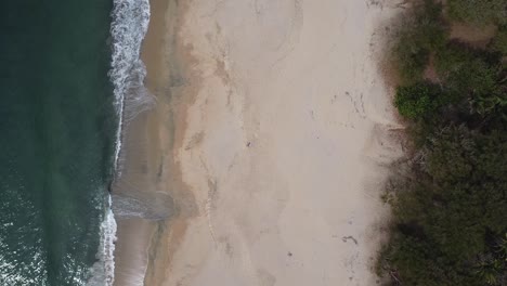 Aerial-of-empty-Playa-Malpaso-in-Nayarit,-Mexico