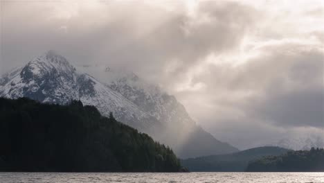 Time-Lapse-of-a-high-wind-storm-on-Cerro-Capilla-captured-from-Lake-Moreno-in-Bariloche,-Argentina