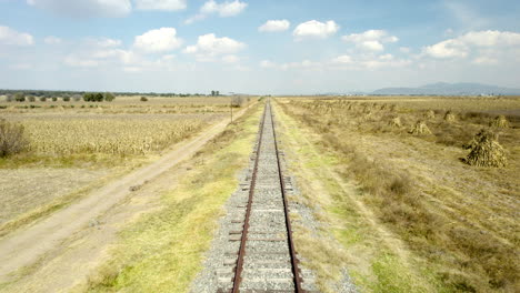 Szene-Der-Eisenbahnfahrt-In-Mexiko-Meseta