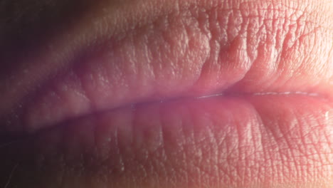Macro-Shot-of-Caucasian-Mouth,-Close-Up-Lips-and-Teeth