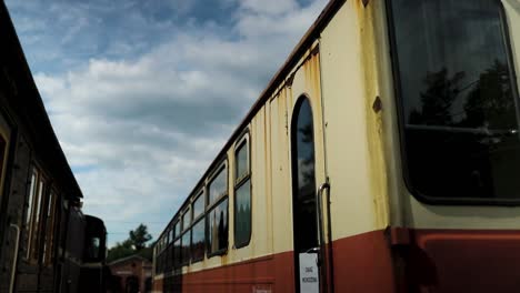 Oldtimer-Eisenbahnwagen