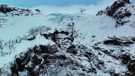 Kotarjokull-Outlet-Glacier-At-Haalda-Ridge-During-Winter-Season-In-South-Iceland