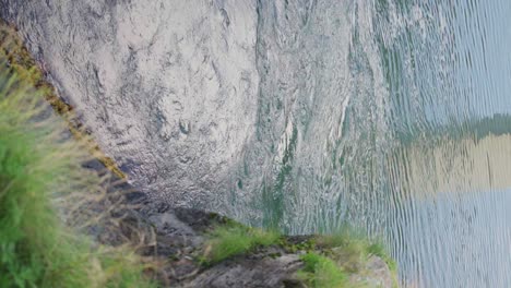 Vertical-Shot-Of-Bizarre-Motion-Of-Swirling-Water-In-Saltstraumen,-Bodo-In-Nordland-Norway