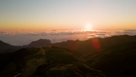 Scenic-Sunrise-In-Madeira-Islands,-Portugal---static-shot