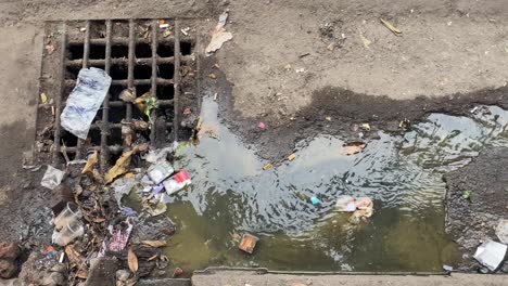 Dirty-Water-Flowing-Past-Rubbish-Into-Storm-Drain-System