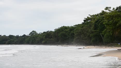 The-Caribbean-coastline-near-Puerto-Viejo,-Costa-Rica