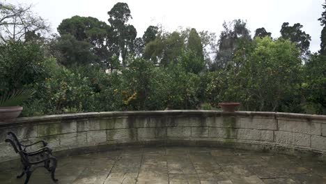 árbol-De-Cítricos-Que-Crece-Naranjas-En-El-Patio-De-Los-Jardines-De-San-Anton-En-Attard