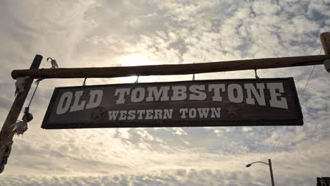 Old-Tombstone-Western-Town-sign-entry-to-theme-park
