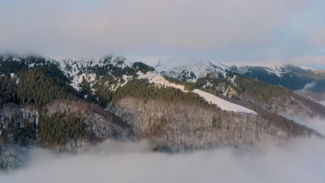 Foggy-winter-view-of-Carpathian-mountains-in-Romania