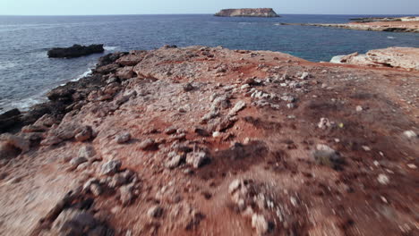 Cyprus-drone-flying-above-rocky-coastline