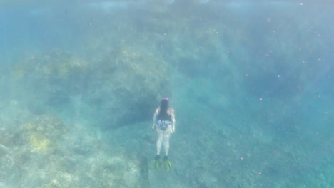 expert-snorkeler-freediving-deep-into-the-waters-in-the-British-Virgin-Islands