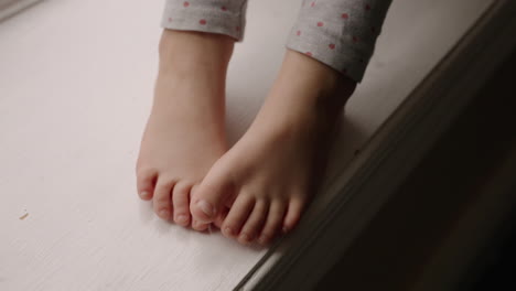 A-young-child's-resting-barefeet