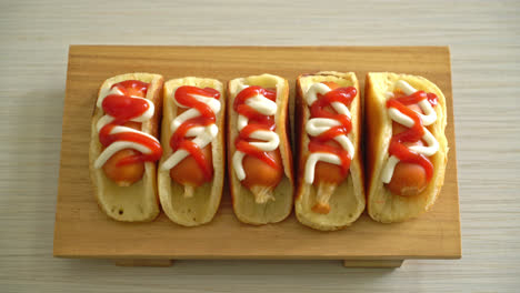 flat-pancake-roll-with-sausage