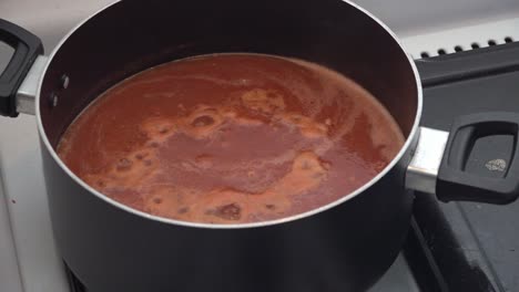 Red-sauce-boiling-on-a-pot