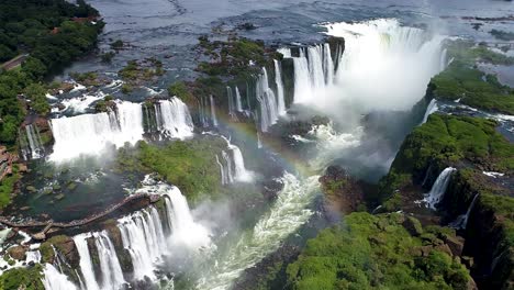 Natural-landscape-of-giant-river-and-waterfalls