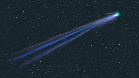 Large-bright-comet-in-the-night-sky
