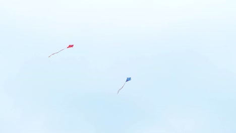 Kites-flying-in-a-cloudy-sky